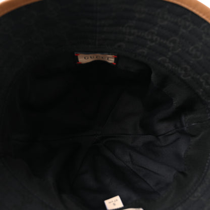 Gucci Monogram Web Bucket Hat S Black 7 of 10
