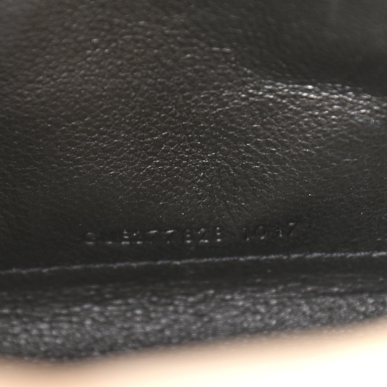 Saint Laurent Grain De Poudre Matelasse Chevron Monogram Chain Wallet Nude Powder 7 of 9