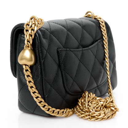 Chanel Caviar Quilted Mini Sweetheart Rectangular Flap Black 3 of 11