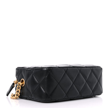Chanel Lambskin Quilted Mini Pillow Crush Camera Case Black 3 of 9