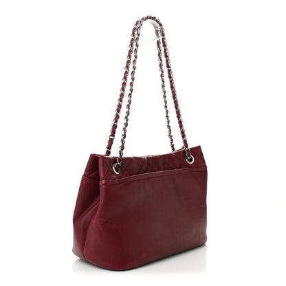 Chanel Caviar Quilted Large Timeless CC Soft Tote Dark Red 3 of 10