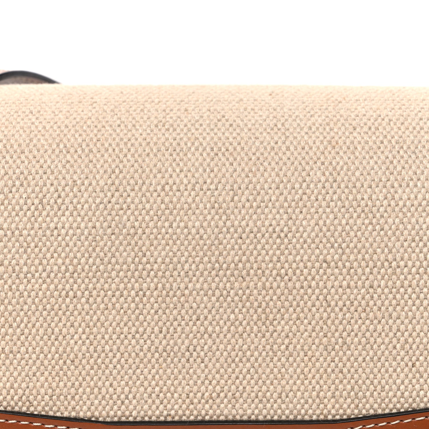 Celine Textile Calfskin Classique Triomphe Bag Natural Tan 9 of 13