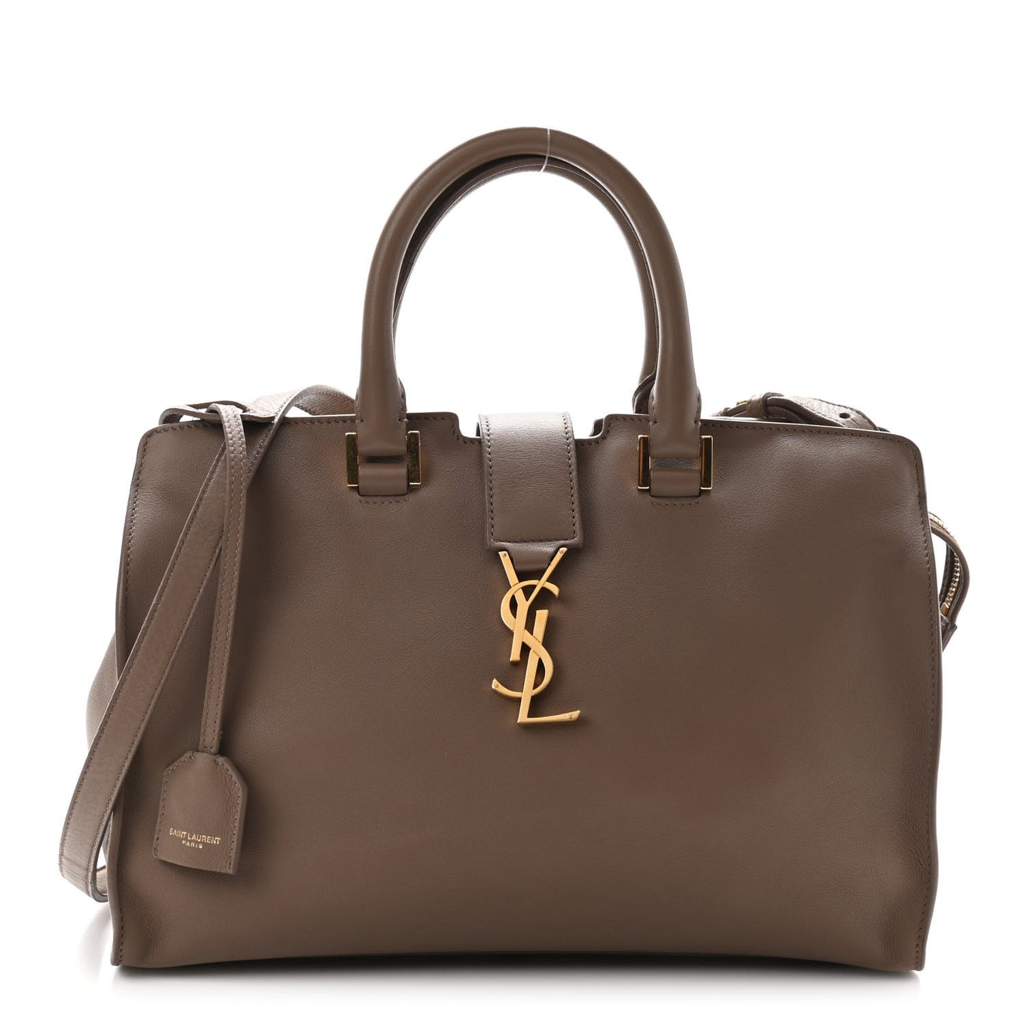Smooth Calfskin Small Monogram Cabas Taupe