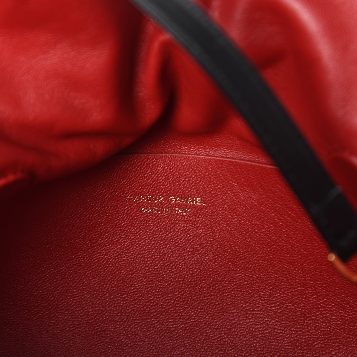 Mansur Gavriel Lambskin Protea Bag Black Flamma 6 of 9