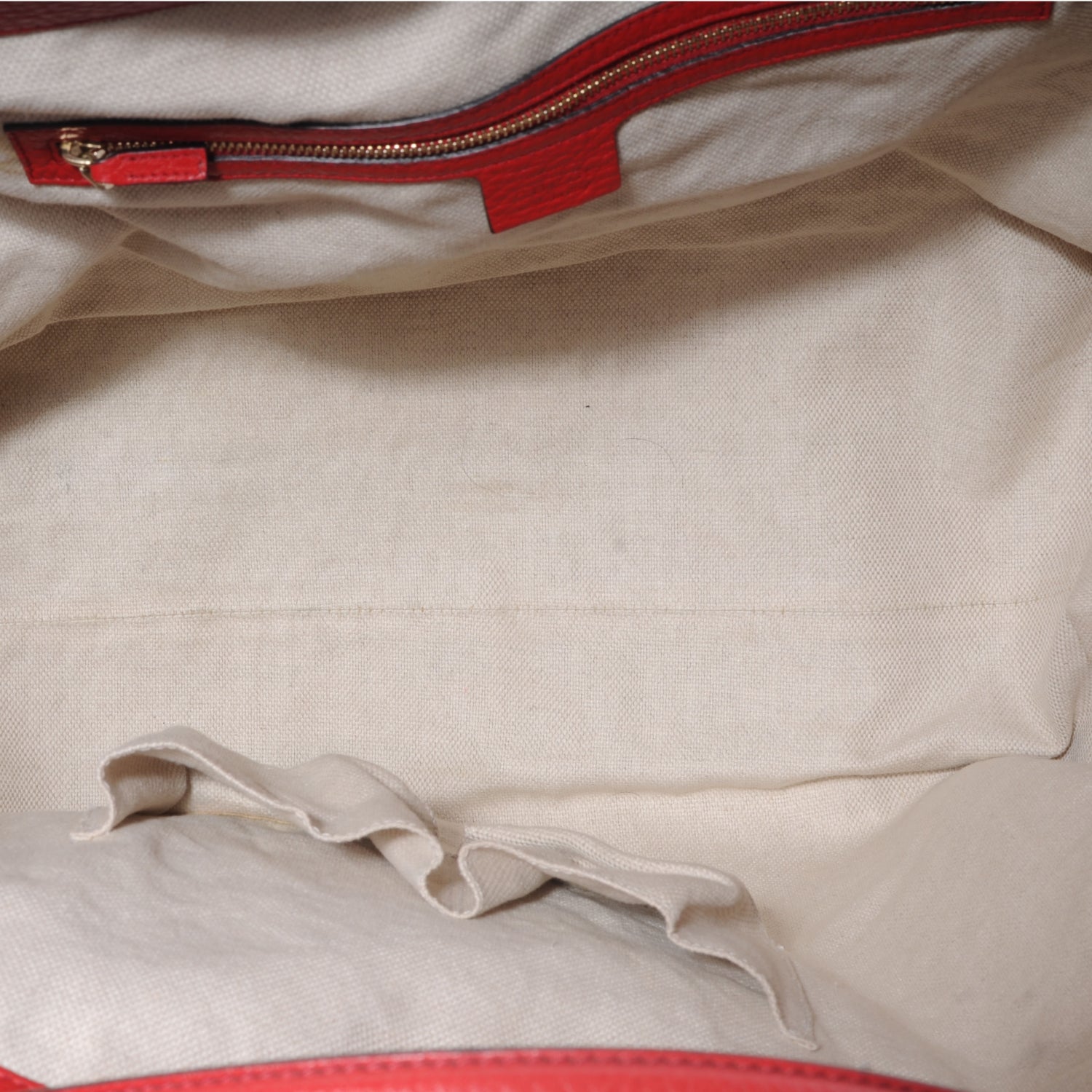 Gucci Pebbled Calfskin Large Soho Shoulder Bag Red 5 of 7