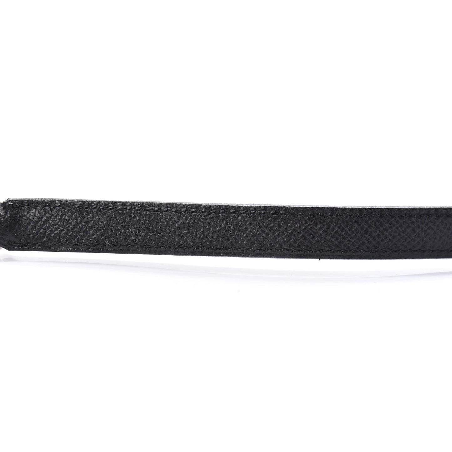 Epsom 16mm Tressage Shoulder Strap Black Bleu Indigo