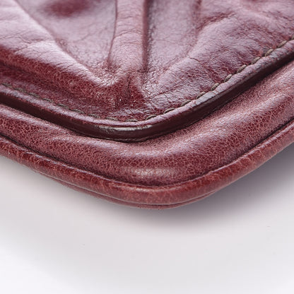 Miu Miu Nappa Lock Pocket Clutch Burgundy 10 of 13