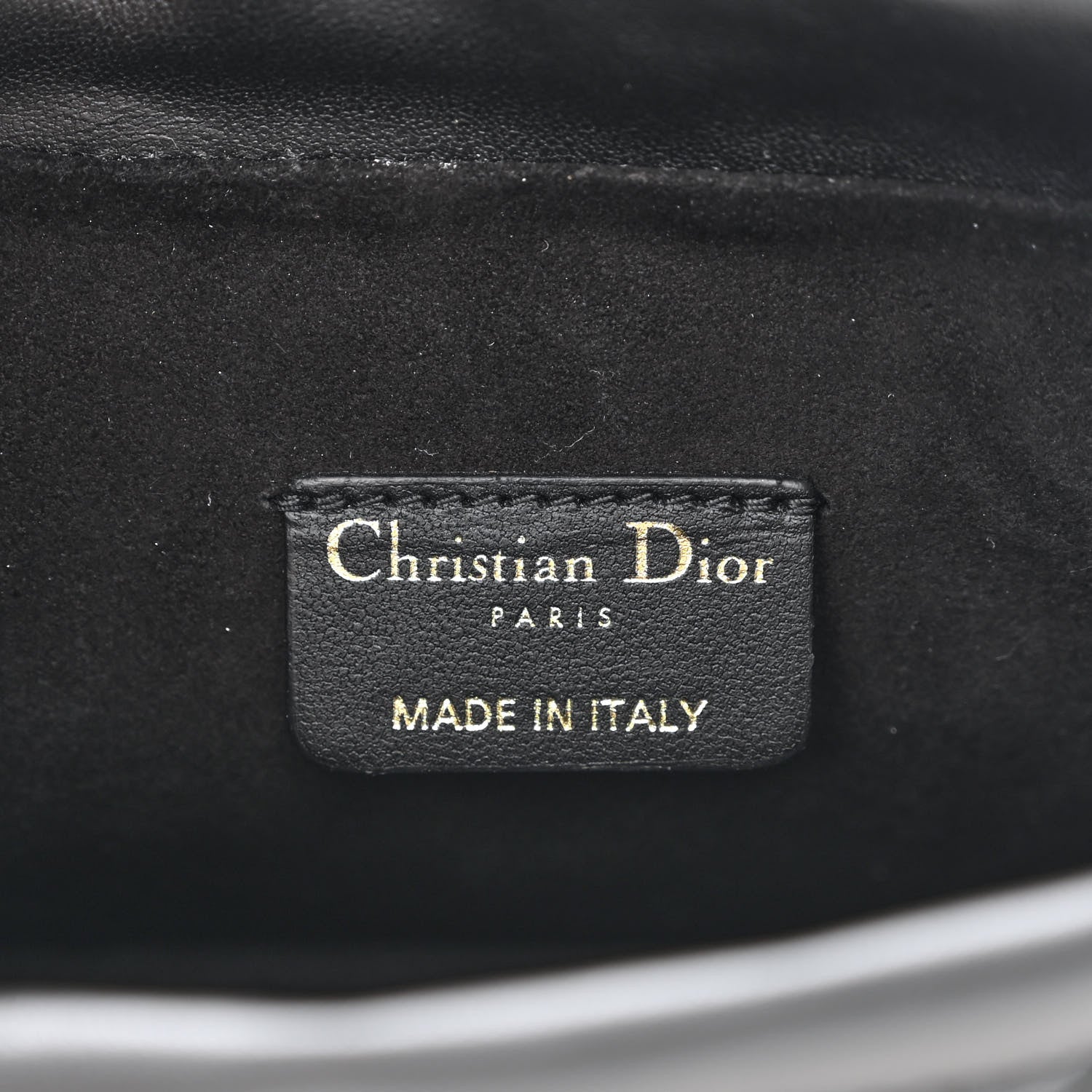 Christian Dior Lambskin Cannage Milly Mini Drawstring Bag Black 6 of 10