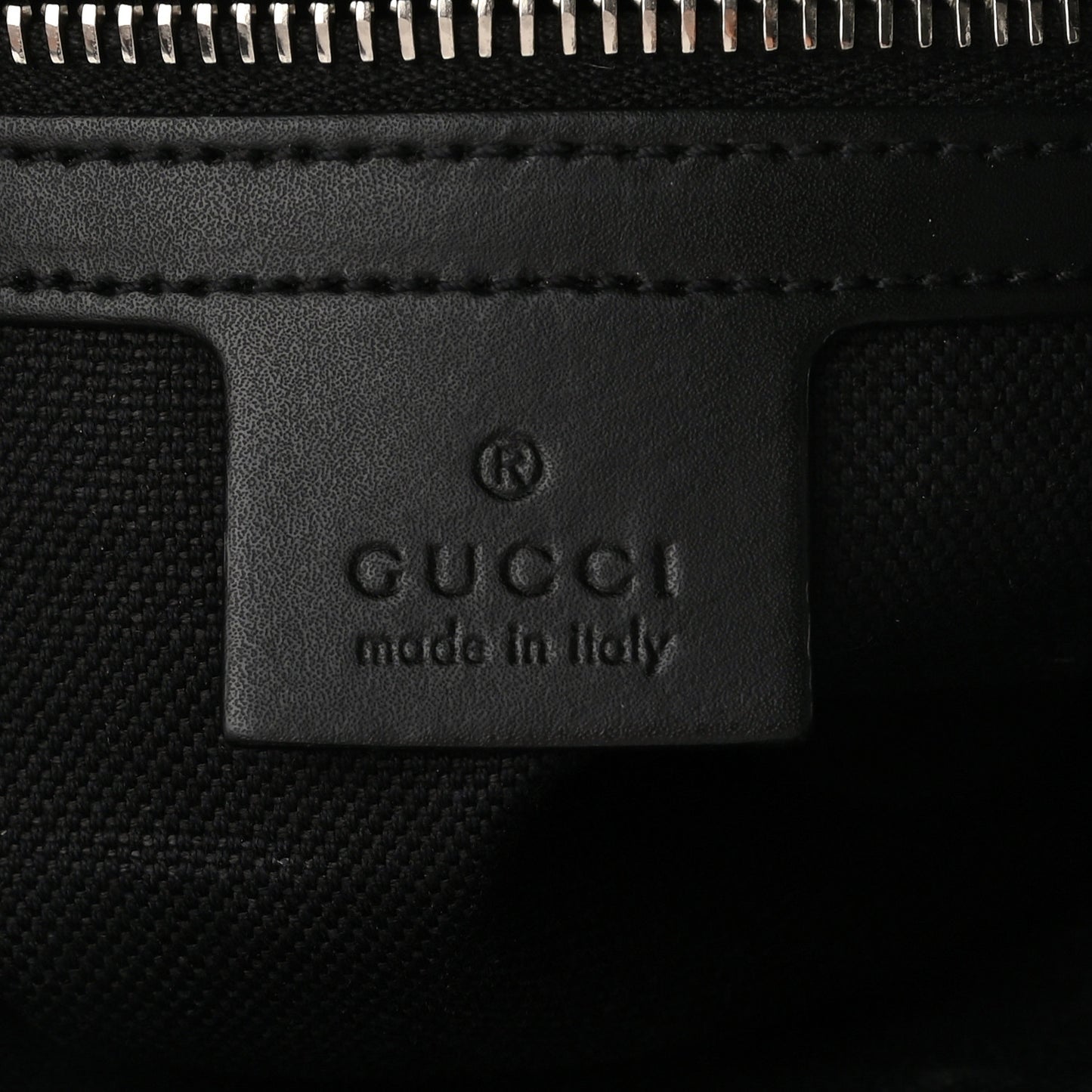GG Supreme Monogram Appia Calfskin Web Flat Messenger Bag Black Grey