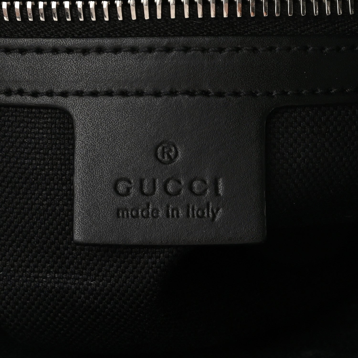 Gucci GG Supreme Monogram Appia Calfskin Web Flat Messenger Bag Black Grey 5 of 12