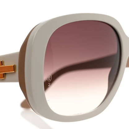 Cartier Acetate Sunglasses White Beige 5 of 7