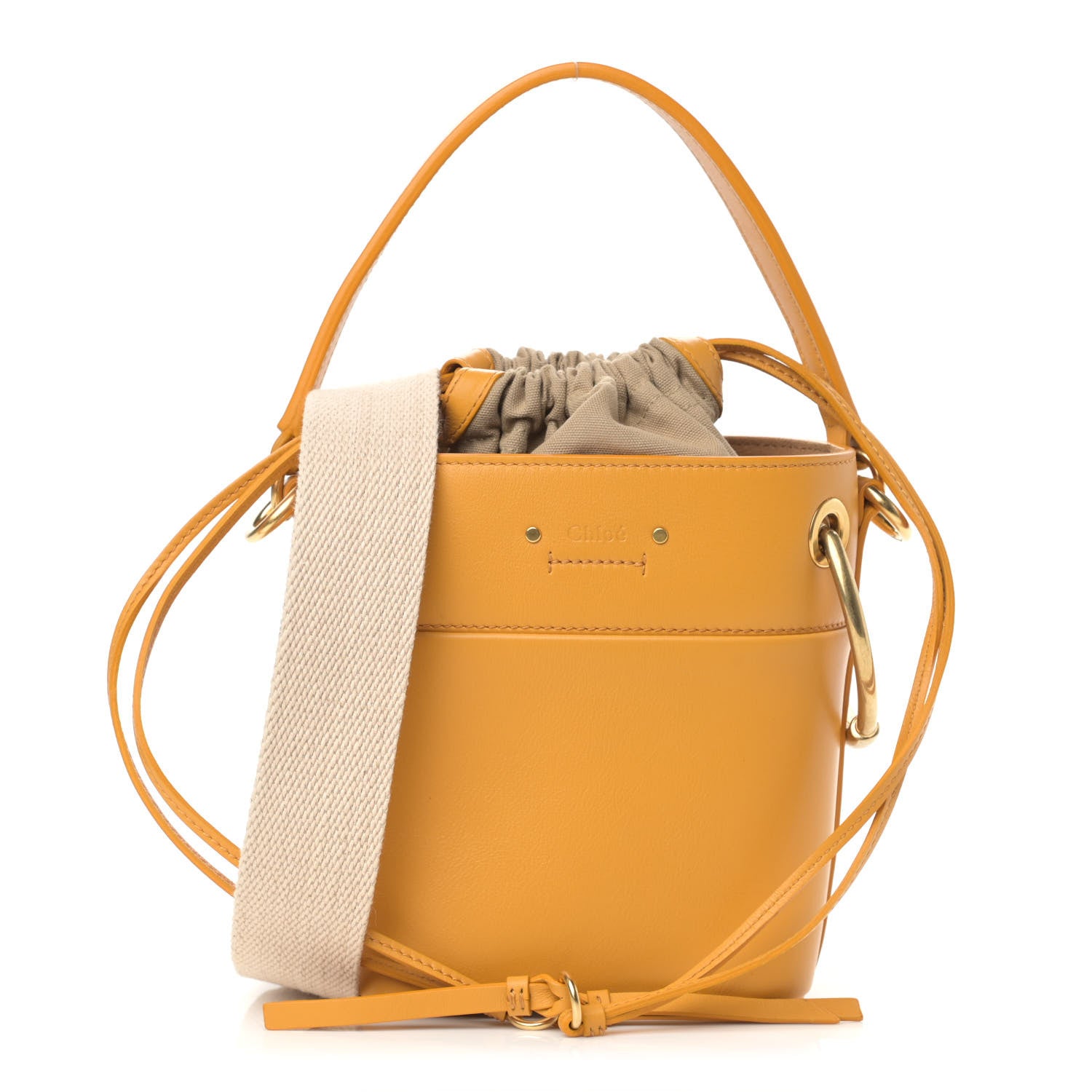 Chloe Smooth Calfskin Mini Roy Bucket Bag Burning Camel 1 of 11