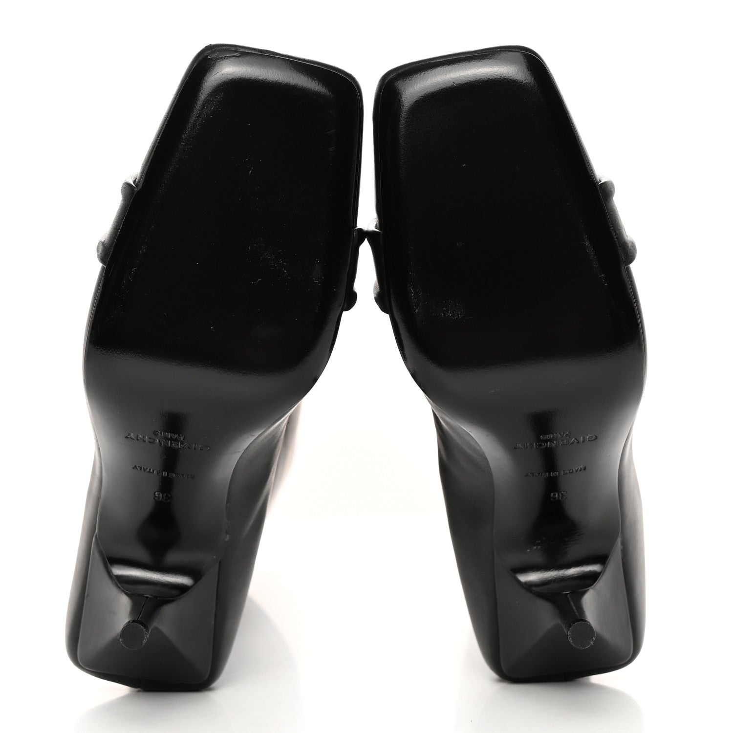 Givenchy Smooth Calfskin 4G Square Toe Boots 36 Black 5 of 14