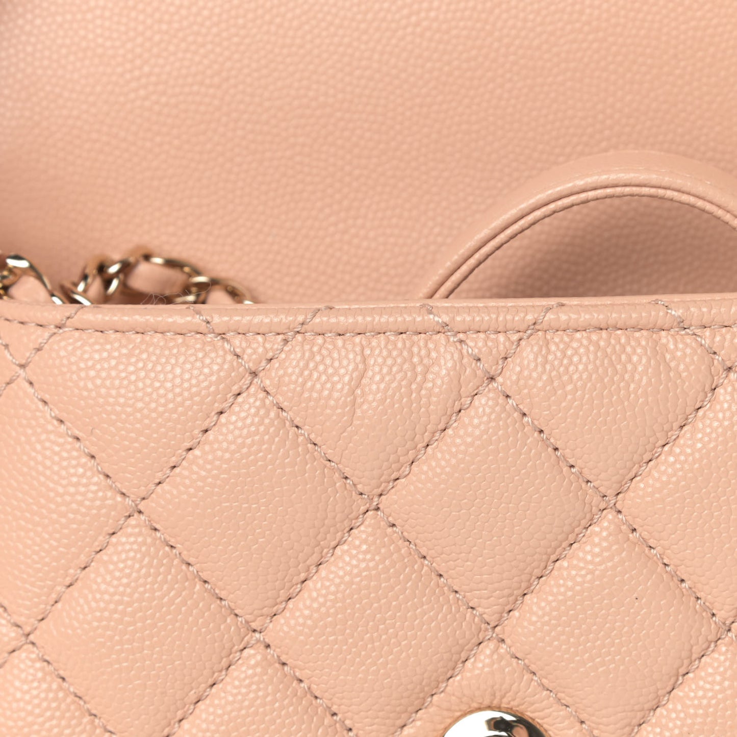 Caviar Quilted Extra Mini Coco Handle Flap Light Pink