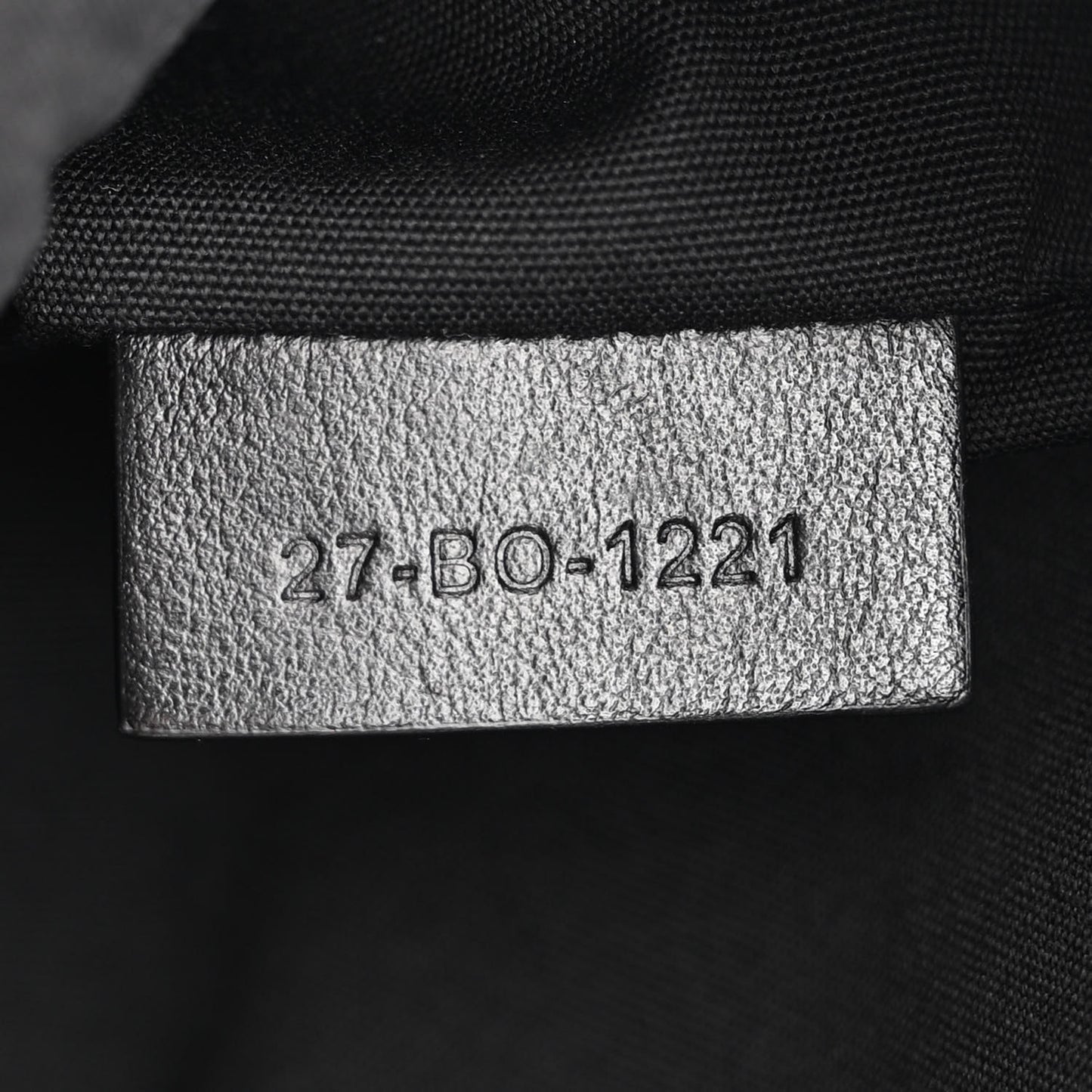 Calfskin Perforated Oblique Galaxy Safari Messenger Bag Black