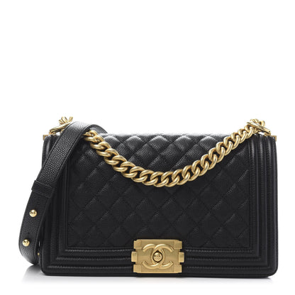 Chanel Caviar Quilted Medium Boy Flap Black 1 of 11