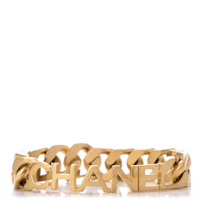 Chanel Chain Logo Bracelet Gold 1 of 5