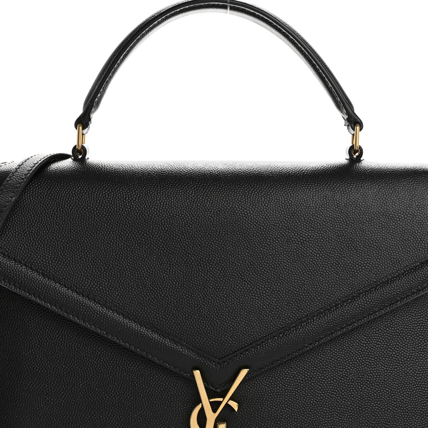 Grain de Poudre Medium Classic Monogram Cassandra Top Handle Black