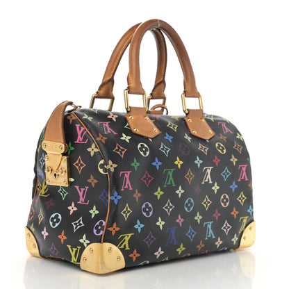 Louis Vuitton Monogram Multicolor Speedy 30 Black 3 of 13