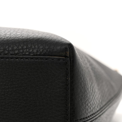 Valentino Garavani Grained Calfskin Rockstud Shoulder Tote Black 10 of 10