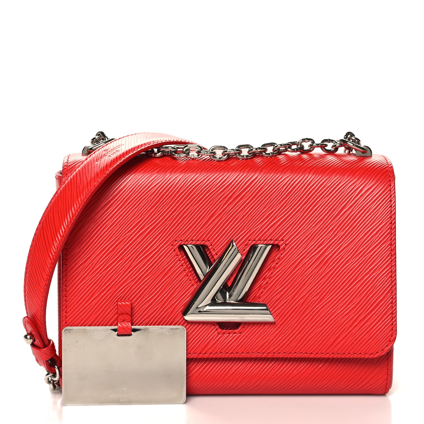 Epi Twist Shoulder Bag MM Coquelicot