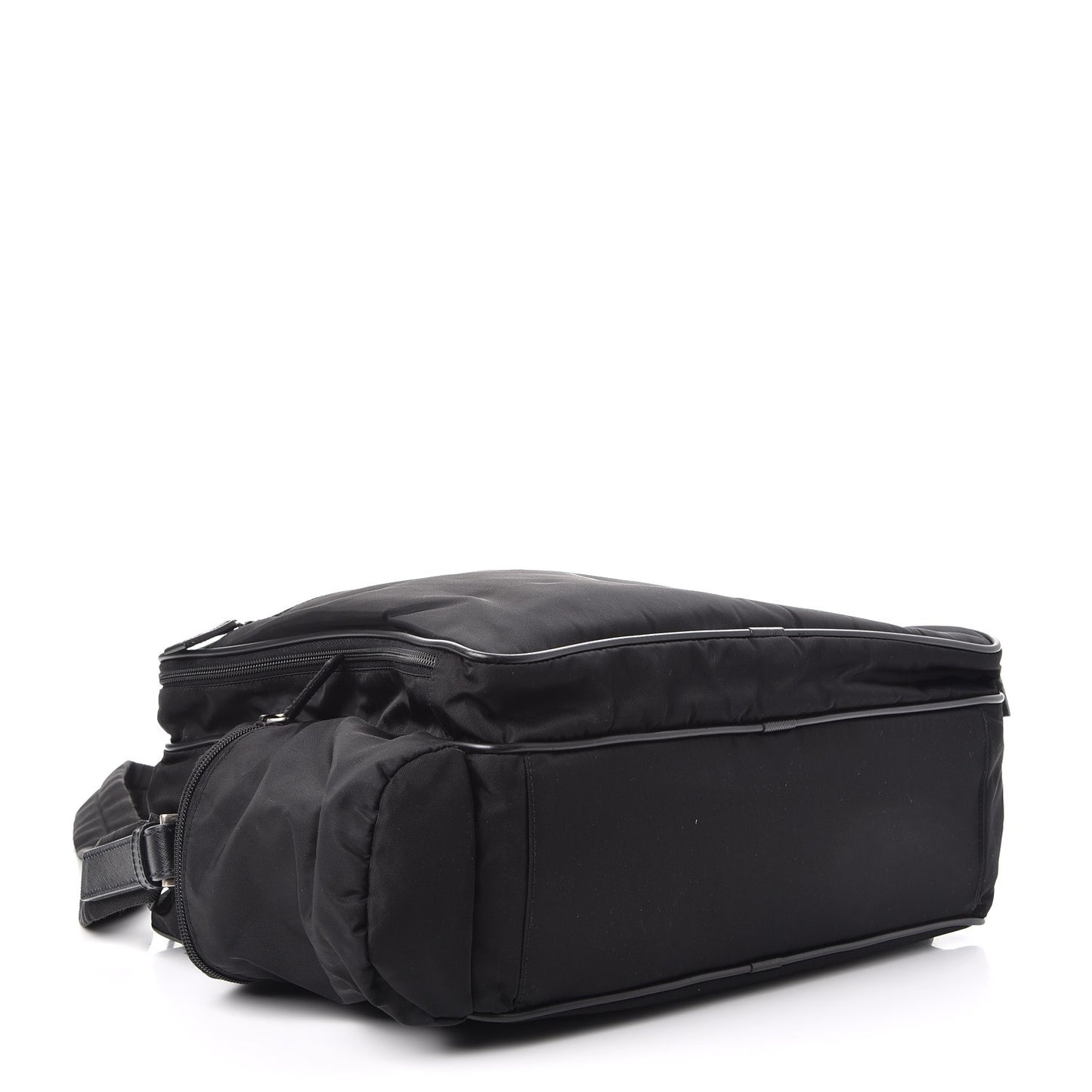 Tessuto Nylon Vela Diaper Bag Black
