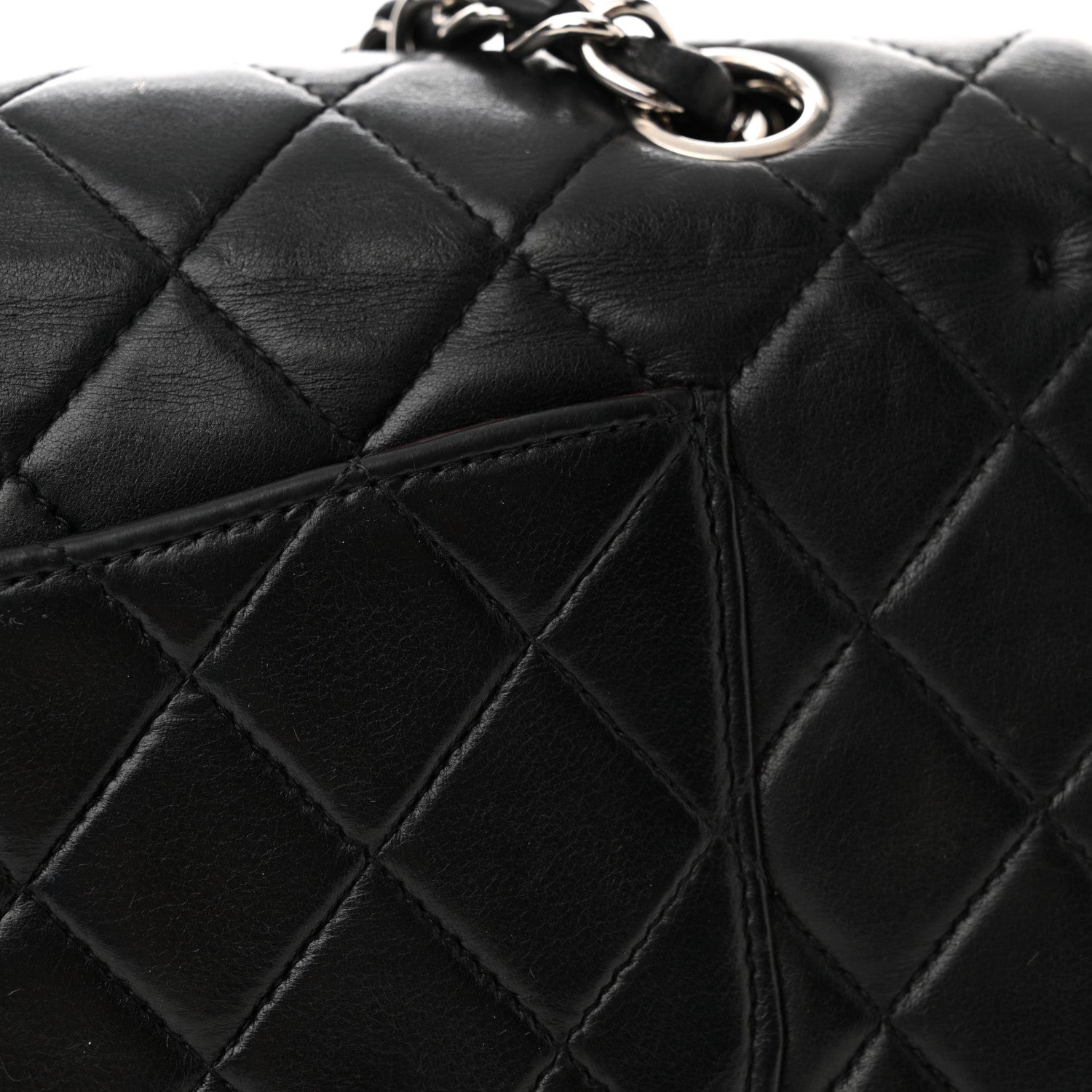 Chanel Lambskin Quilted Medium Double Flap Black 18 of 18