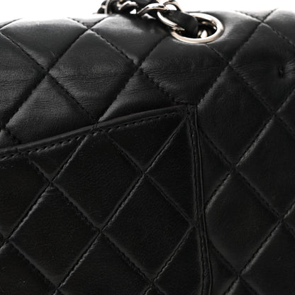 Chanel Lambskin Quilted Medium Double Flap Black 18 of 18