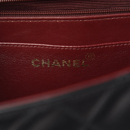 Chanel Lambskin Quilted XL Jumbo Single Flap Black 6 of 14