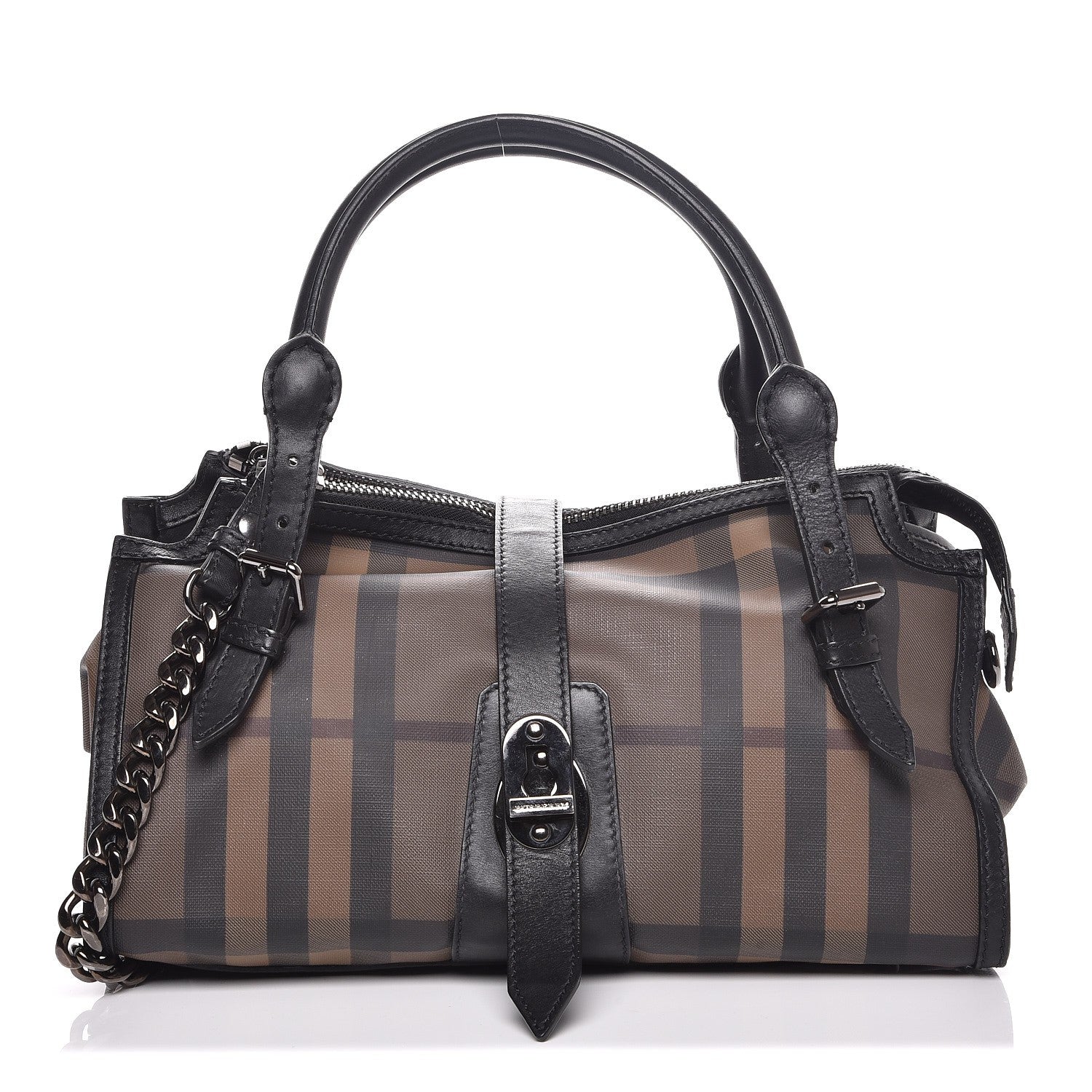 Burberry Smoked Check Small Chain Bag Black 1 of 12