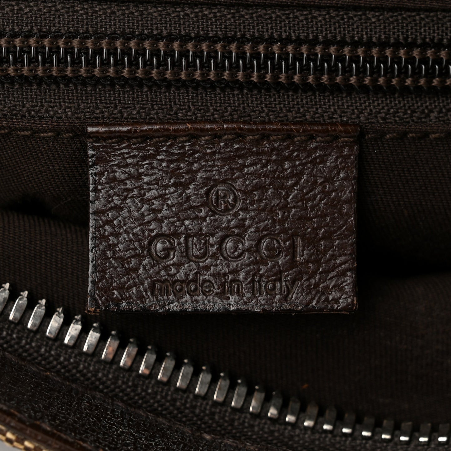 Monogram Flat Messenger Bag Dark Brown