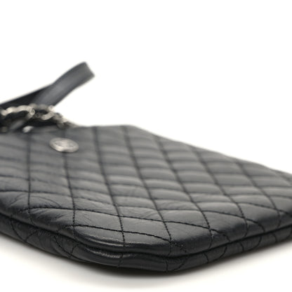 Chanel Aged Calfskin Quilted Crossbody Bag Black 7 of 8