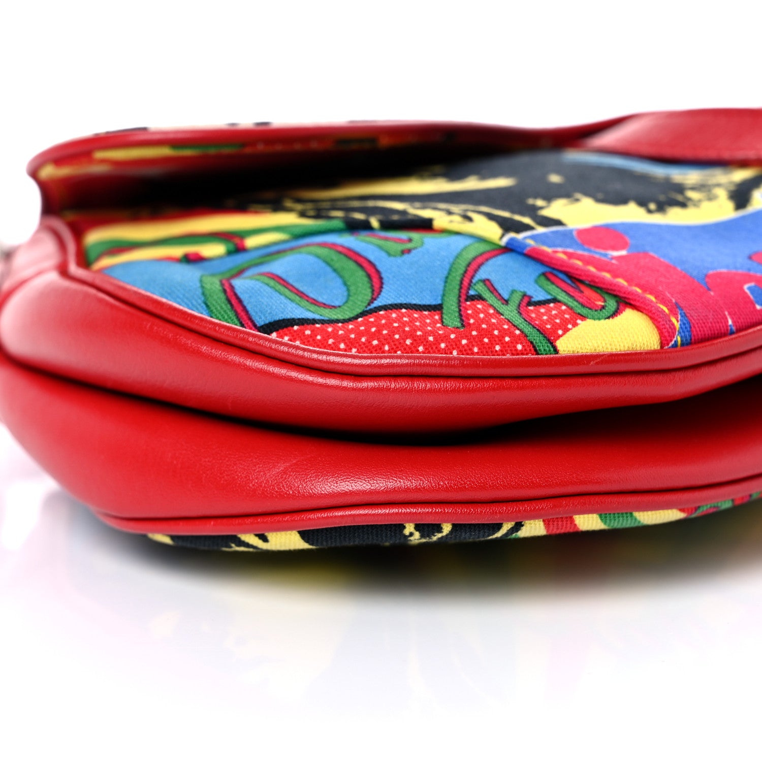 Christian Dior Canvas Bob Marley Saddle Bag Multicolor 8 of 13