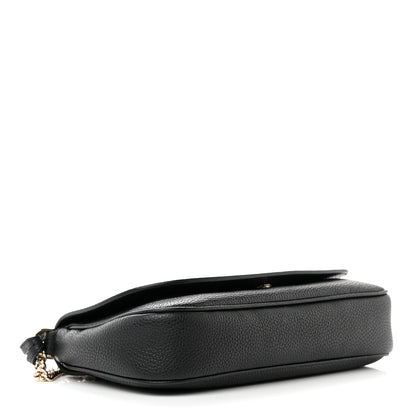 Gucci Pebbled Calfskin Medium Soho Flap Crossbody Black 4 of 14