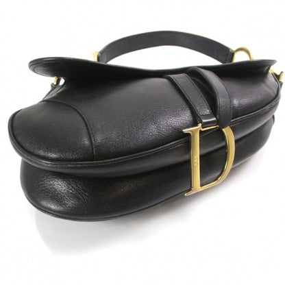 Christian Dior Leather Saddle Bag Black 4 of 11