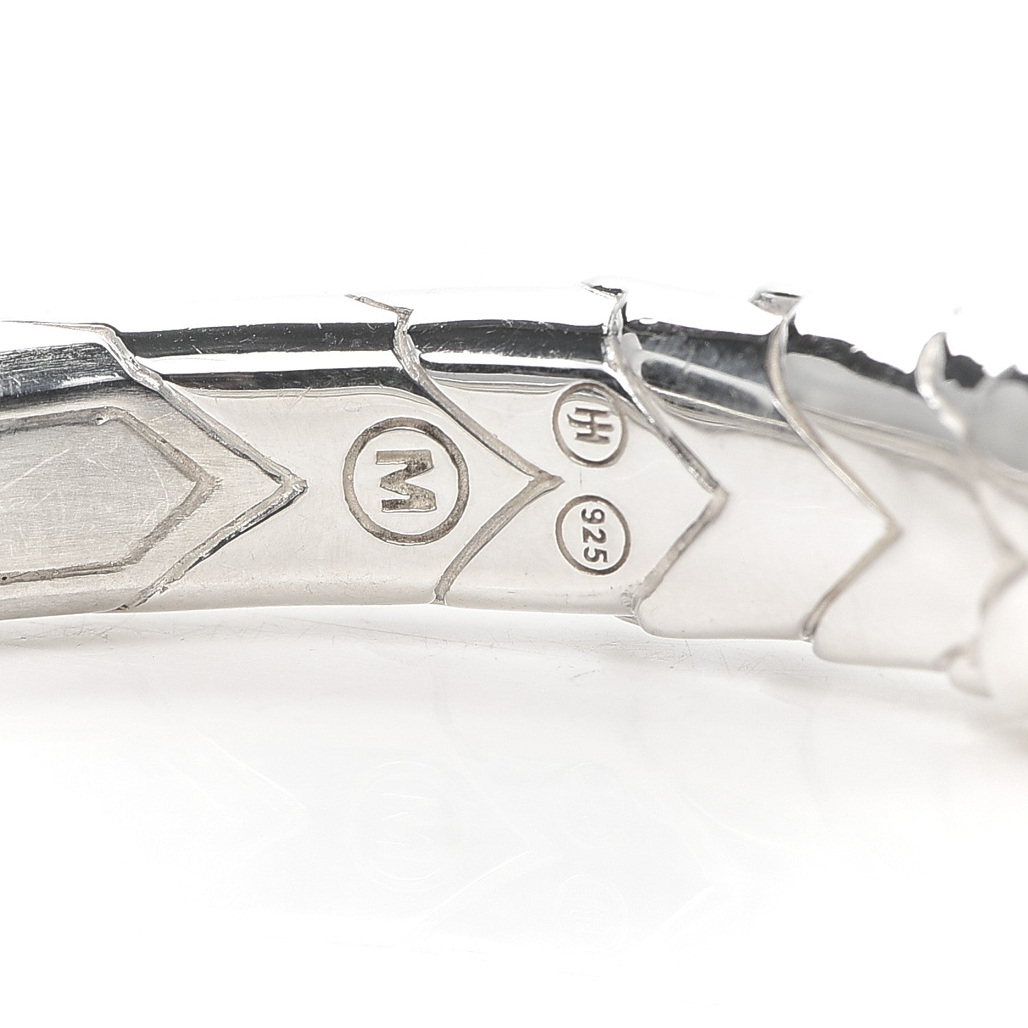 John Hardy Sterling Silver Sapphire Spinel Naga Dragon Cuff Bracelet 4 of 4