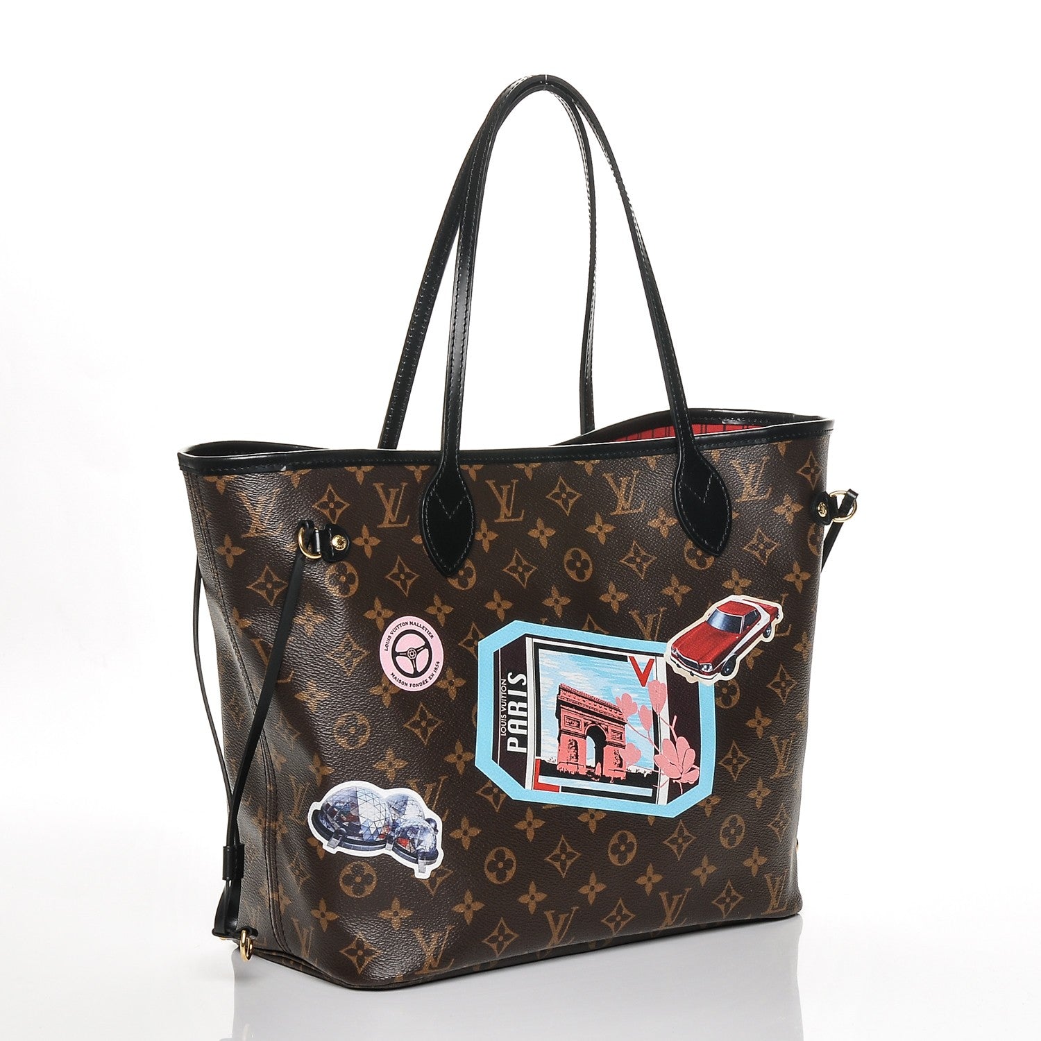 Louis Vuitton Monogram World Tour Neverfull MM 3 of 7