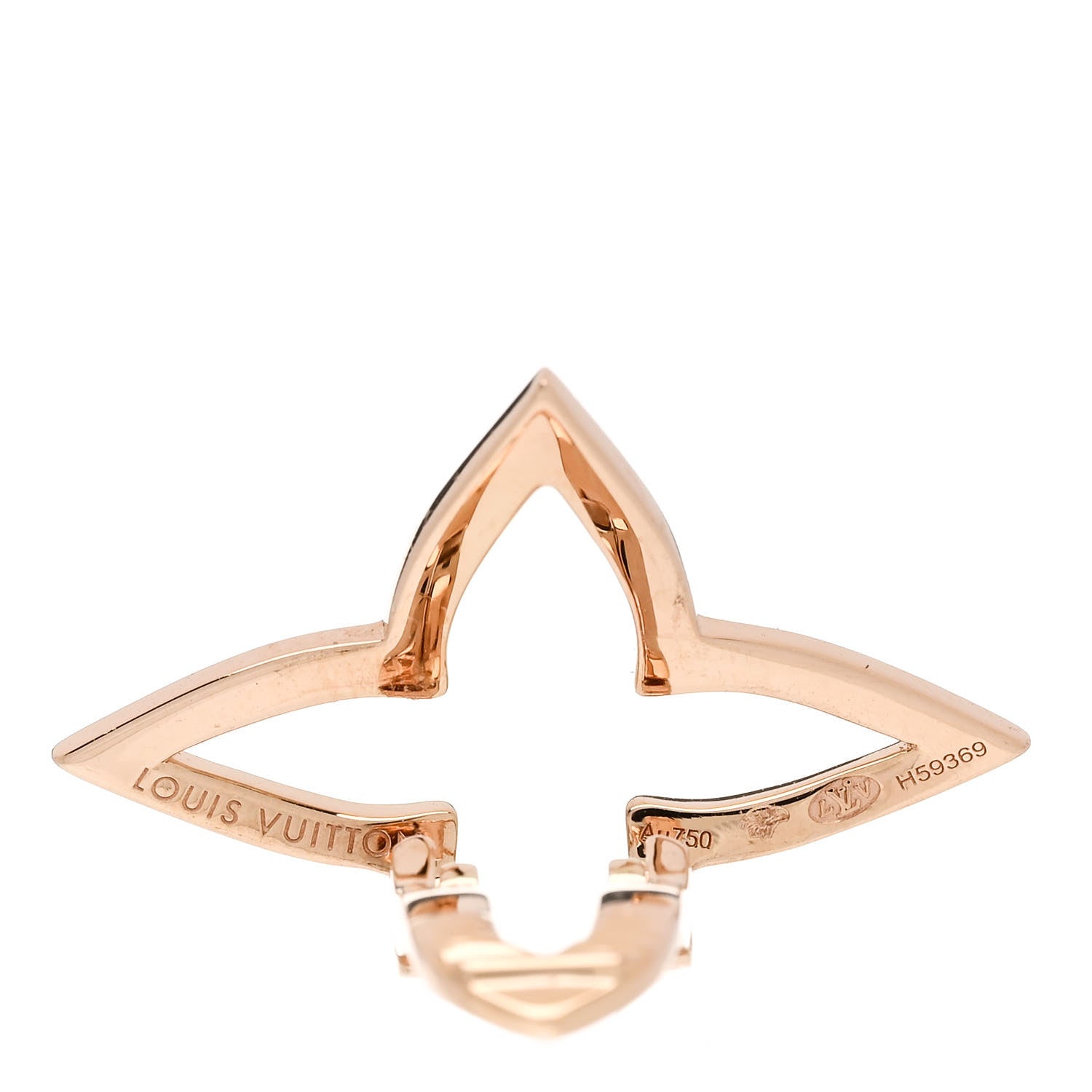 Louis Vuitton 18K Pink Gold Diamond Ombre Blossom Ear Cuff 4 of 4