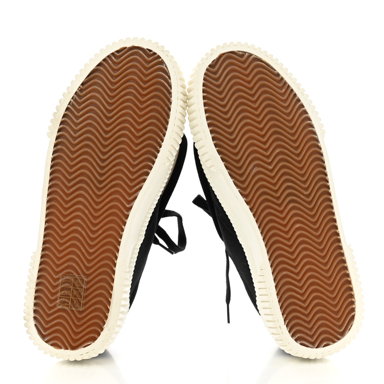 Loewe Jacquard Anagram Calfskin Flap Sneakers 35 Black 6 of 11