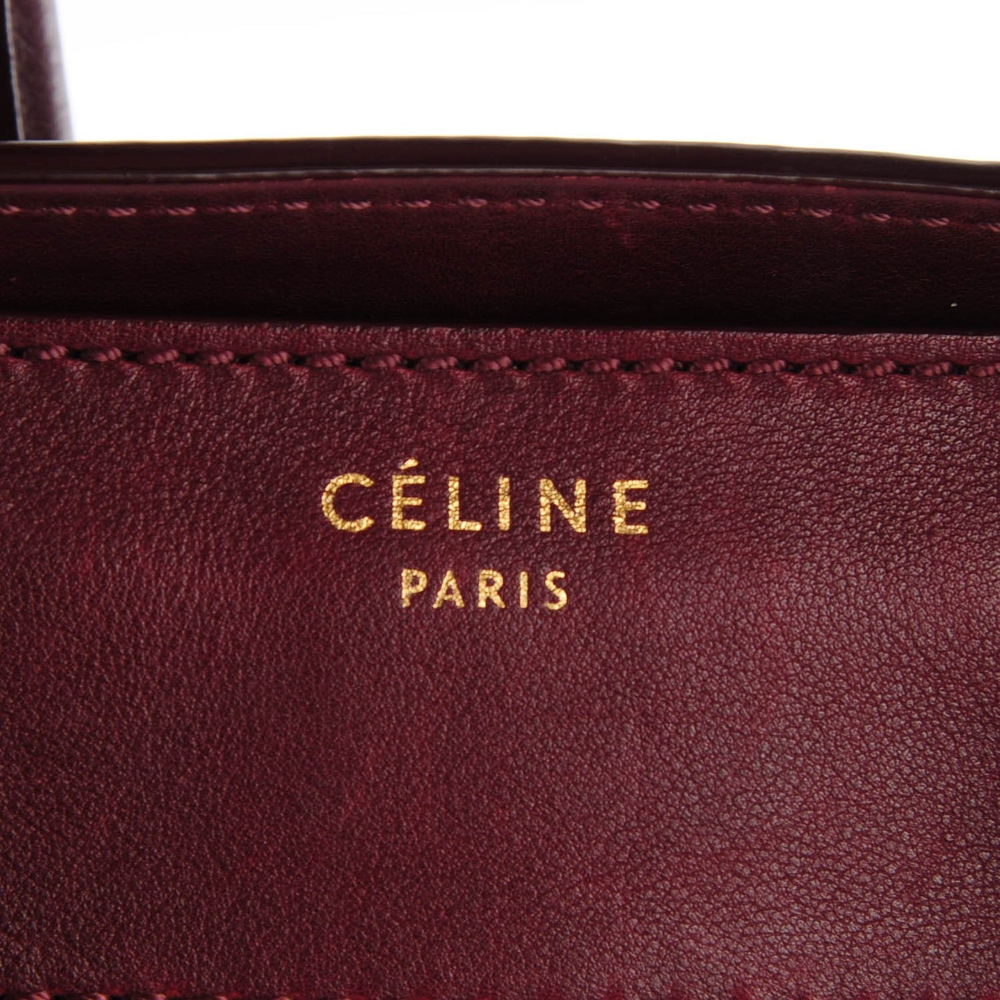 Smooth Calfskin Mini Luggage Burgundy