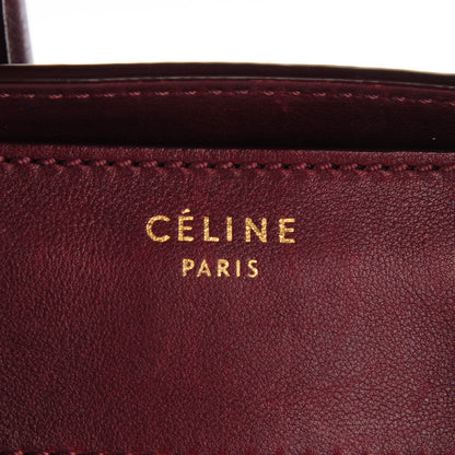 Celine Smooth Calfskin Mini Luggage Burgundy 10 of 10