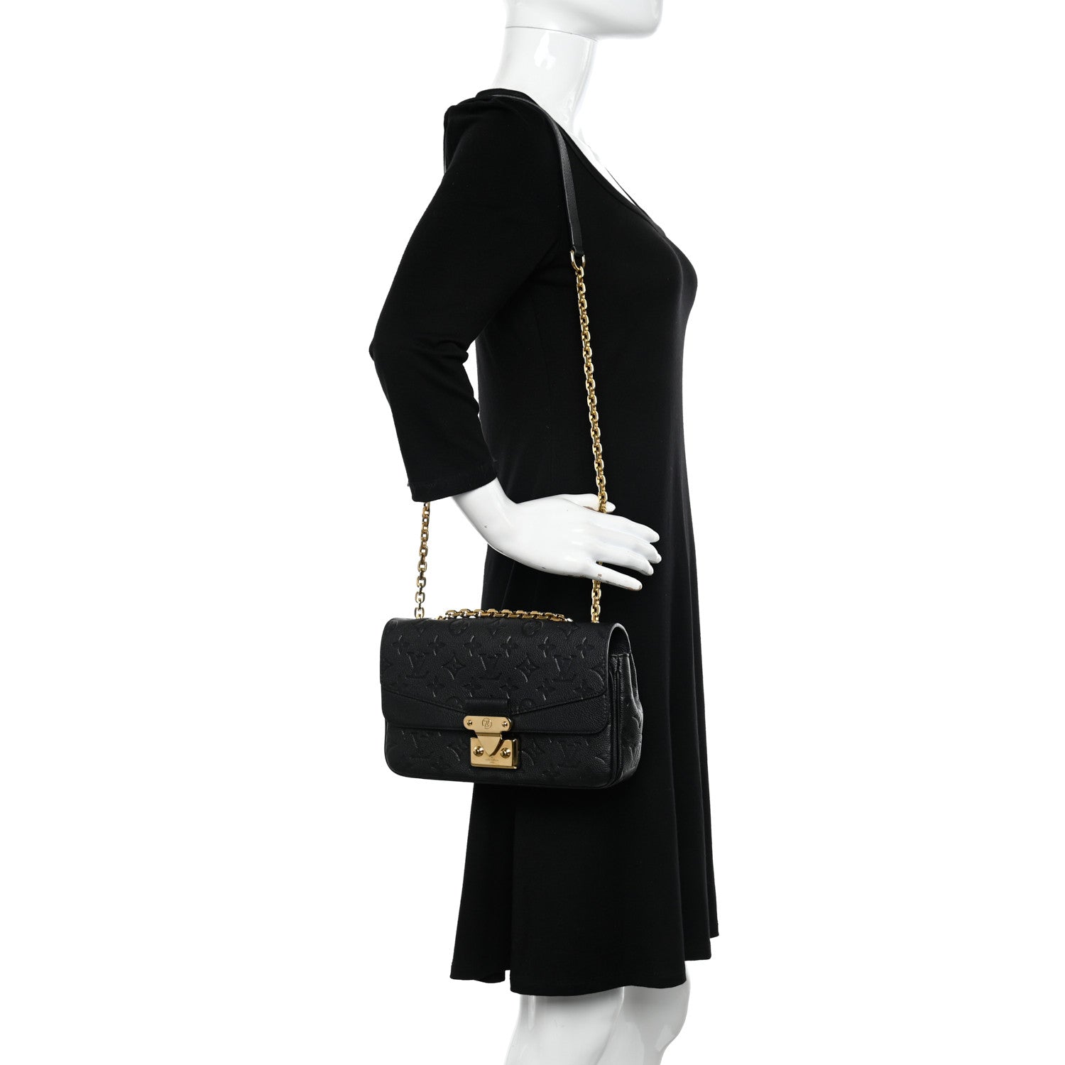Louis Vuitton Empreinte Marceau Black 3 of 9