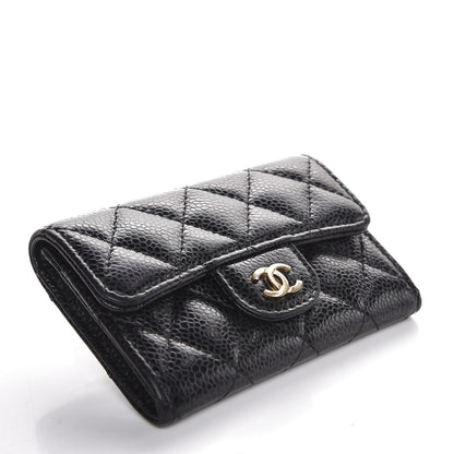 Chanel Caviar Quilted Flap Card Holder Black 4 of 8
