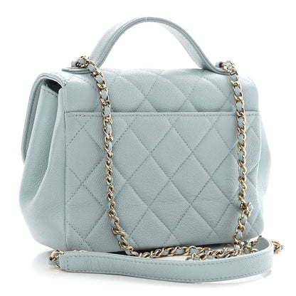 Chanel Caviar Quilted Small Business Affinity Flap Blue 3 of 12