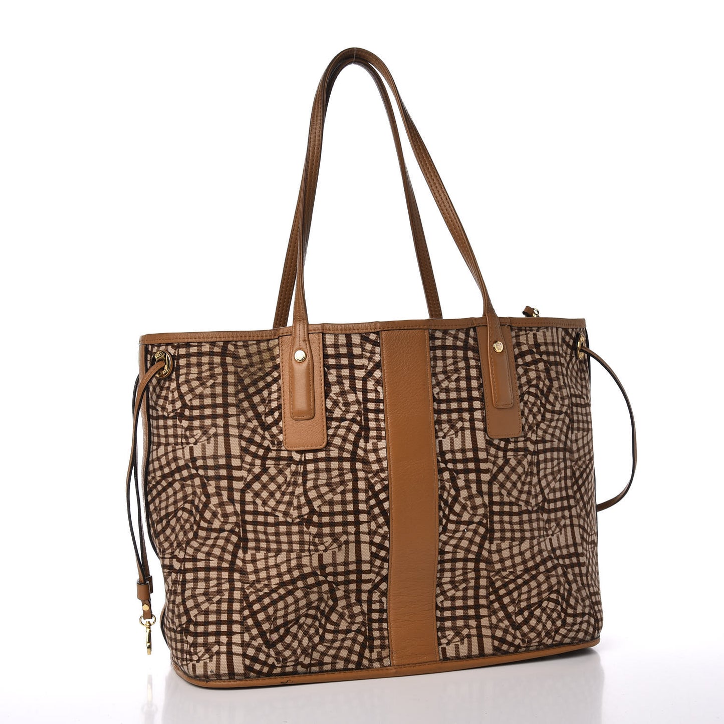 Visetos Medium Liz Reversible Shopper Tote Cognac