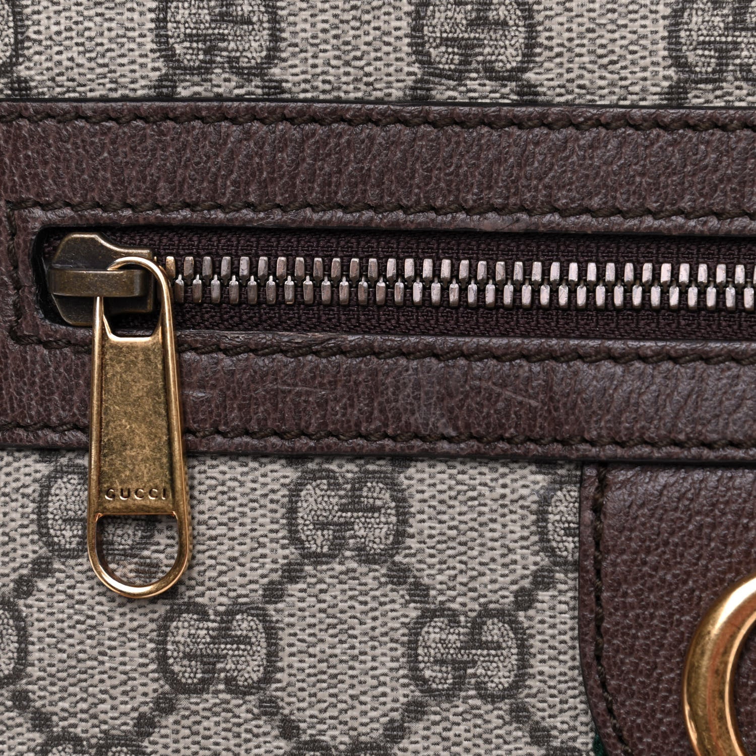Gucci GG Supreme Monogram Web Small Ophidia Messenger Bag Brown 5 of 5