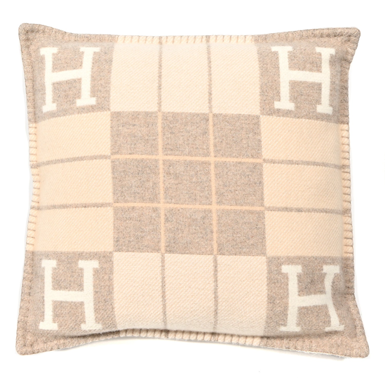 Hermes Wool Cashmere Avalon III Pillow PM Coco Camomille 1 of 3