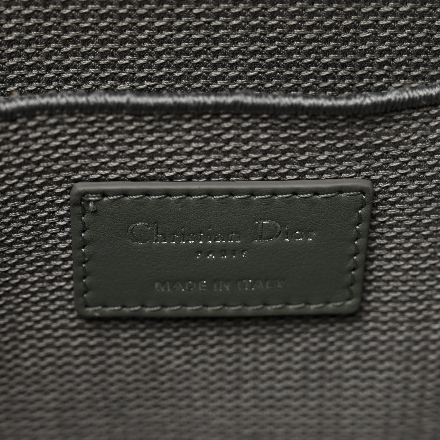 Canvas Embroidered Cannage Diortravel Vanity Case Grey