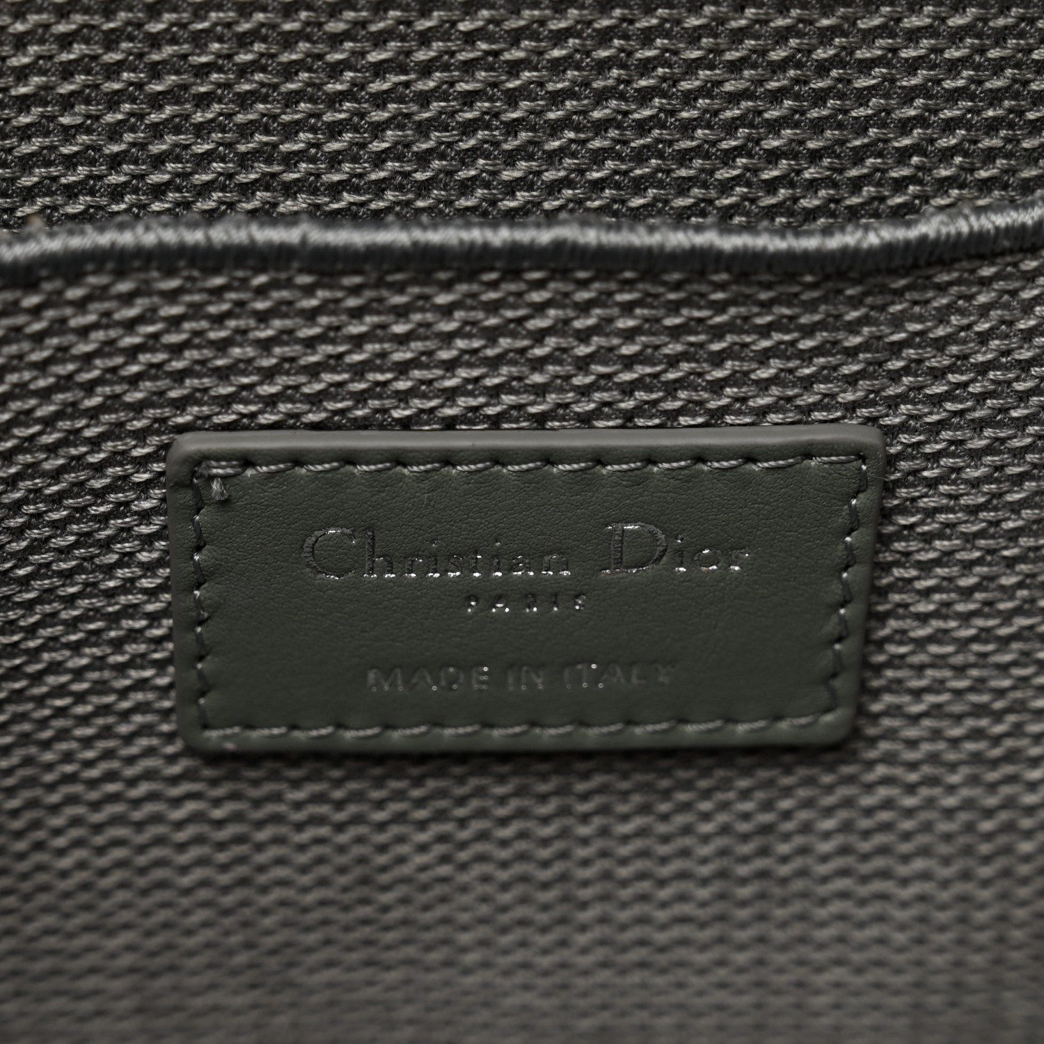 Christian Dior Canvas Embroidered Cannage Diortravel Vanity Case Grey 6 of 7