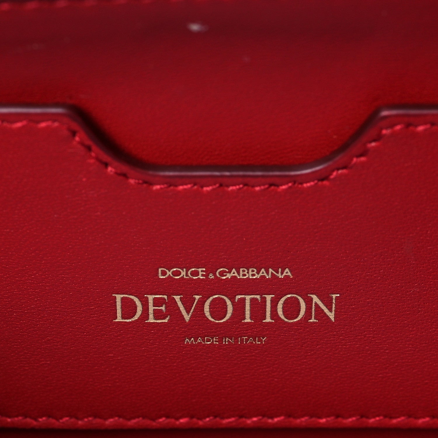 Dolce & Gabbana Nappa Quilted Large Devotion Bag Red 5 of 8